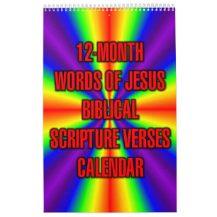 Calendrier Paroles de Jésus en Écriture Sainte Biblique sur 1