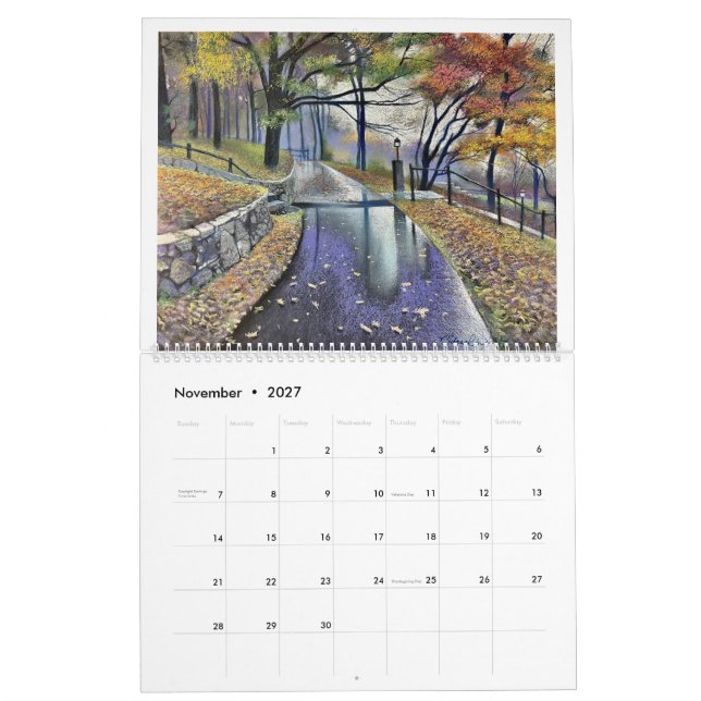 Calendrier Pastels Passionnés de Michael White 202 (Nov 2027)