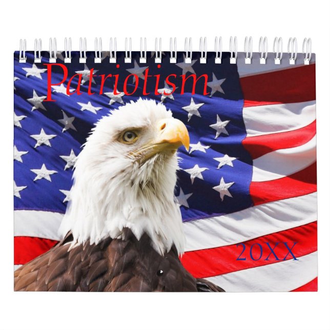 Calendrier patriotique américain | Texte de l'anné (Protection)