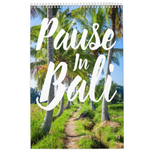 Calendrier Pause dans Bali