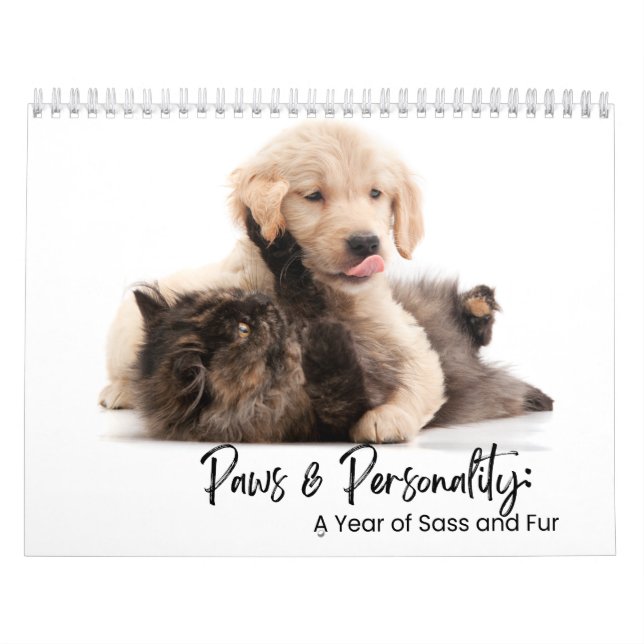 Calendrier Paws & Personality: A Year of Sass and Fur (Protection)