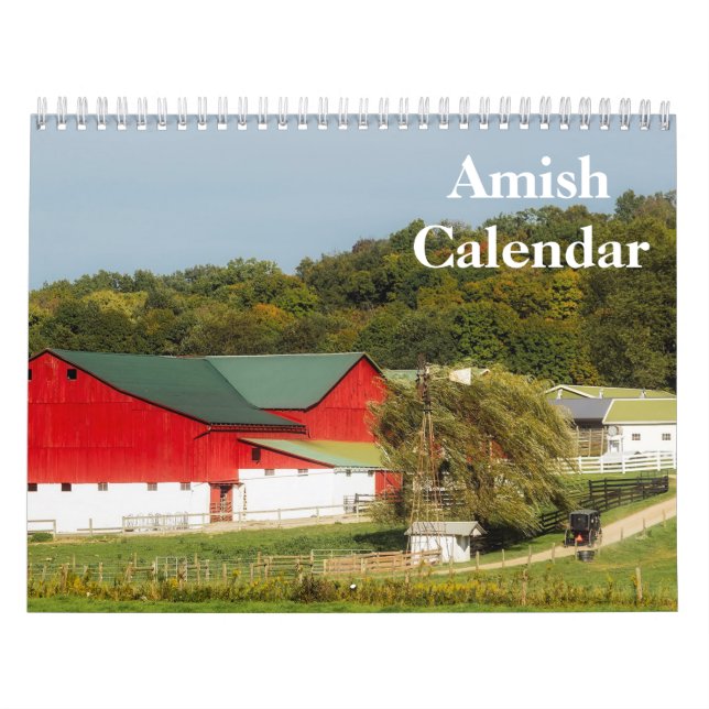 Calendrier Pays Amish 2025 (Protection)