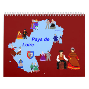 Calendrier Pays de Loire, France