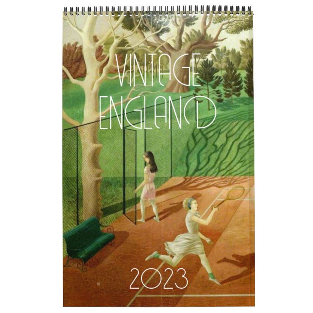 Calendrier Paysage d'Angleterre vintage, Retro (Protection)
