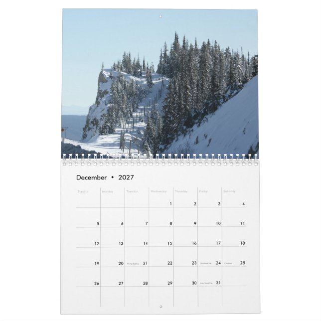 Calendrier Paysage de la nature sauvage 2026 (Dec 2027)