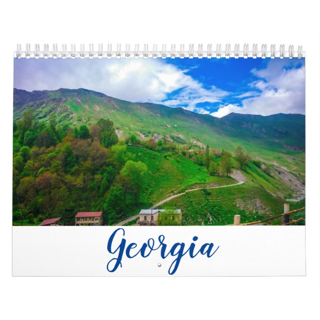 Calendrier Paysage de l'architecture naturelle de Georgia Tbi (Protection)