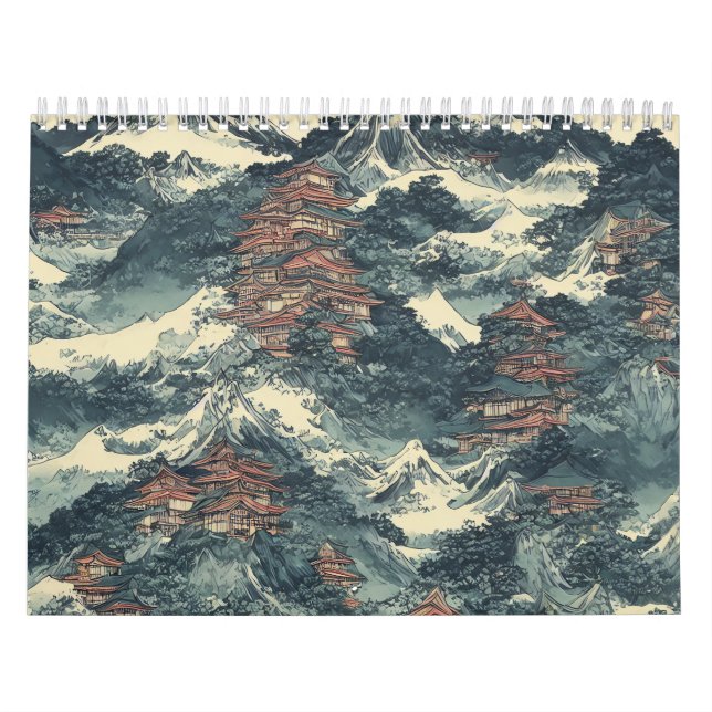 Calendrier Paysage de peinture à l'huile au Japon (Protection)