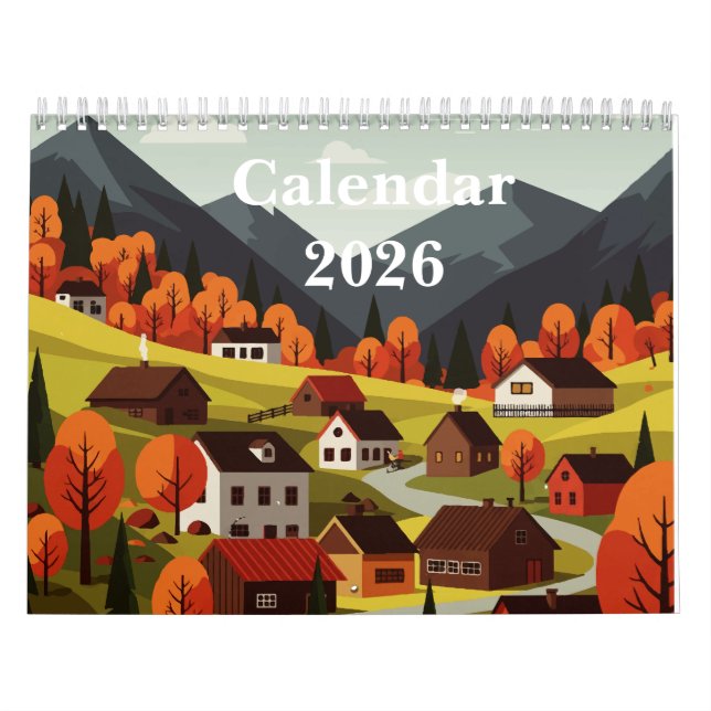 Calendrier Paysage rural pittoresque (Protection)