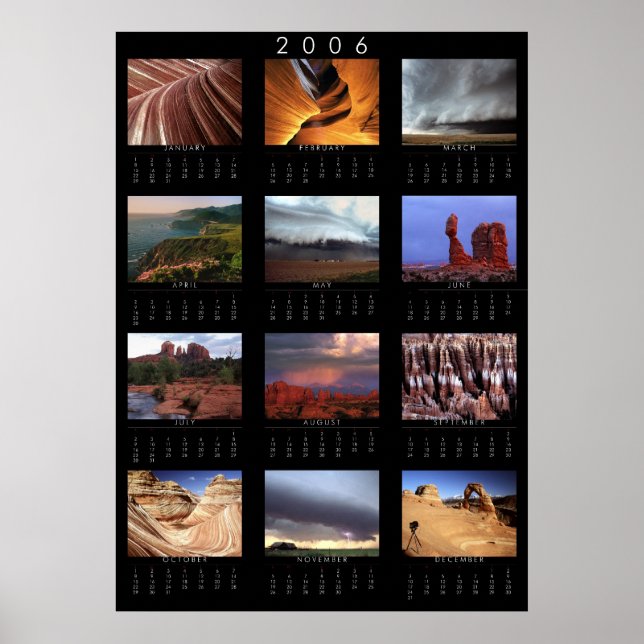 Calendrier paysager 2006 Poster (Devant)
