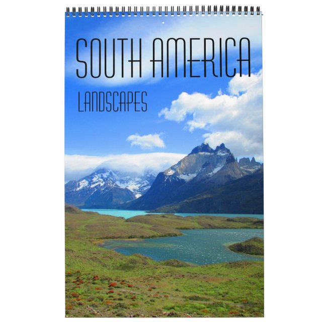 Calendrier paysages d'Amérique du Sud (avec lieux) (Protection)