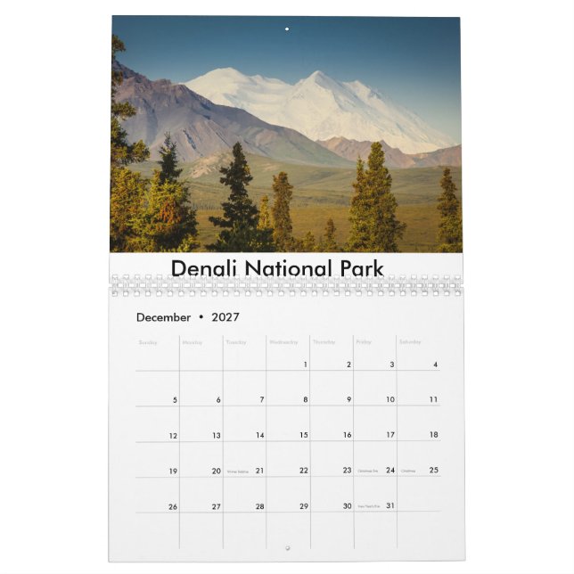 Calendrier Paysages de parc national (Dec 2027)