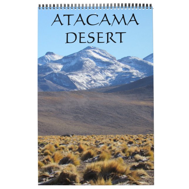 Calendrier paysages du désert d'Atacama (Protection)