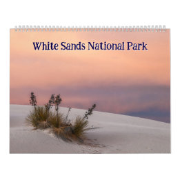 Calendrier Paysages du parc national de White Sands