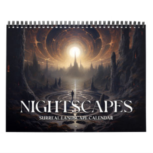 Calendrier Paysages nocturnes 3 Art surréaliste de l'espace