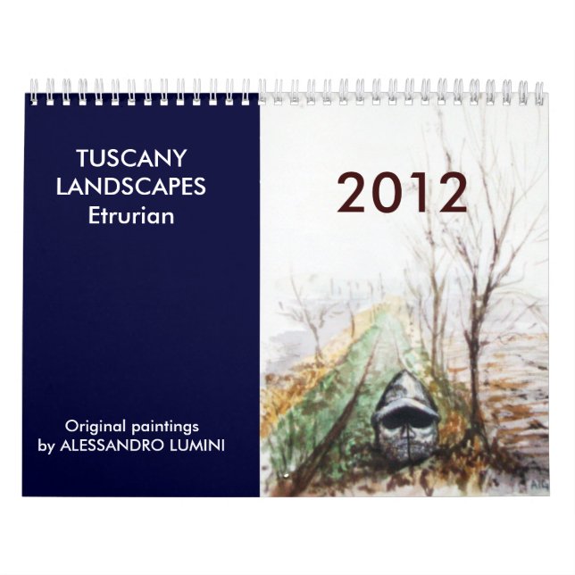Calendrier PAYSAGES TOSCANES Etrurian 2012 (Protection)