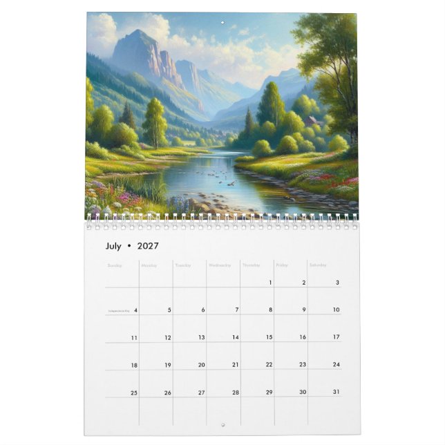 Calendrier Peinture naturelle (Jul 2027)