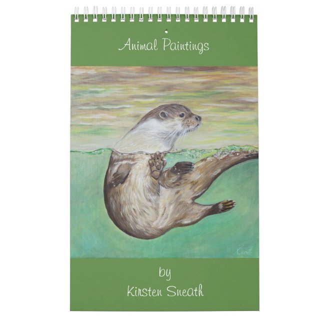 Calendrier Peintures animales de Kirsten Sneath (Protection)