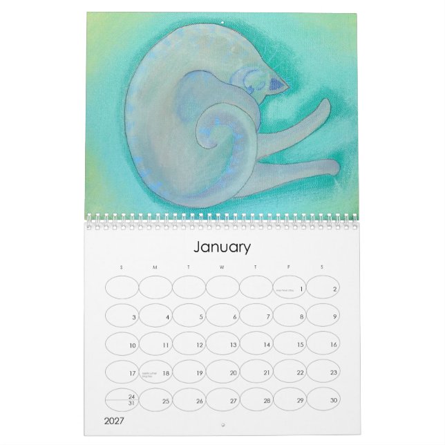 Calendrier Peintures colorées. 2013. (Jan 2027)