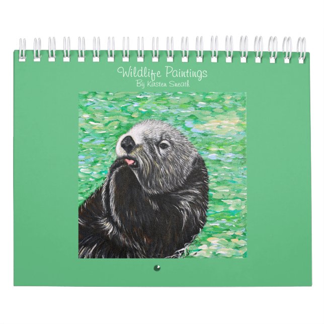 Calendrier Peintures de faune par Kirsten Sneath (Protection)