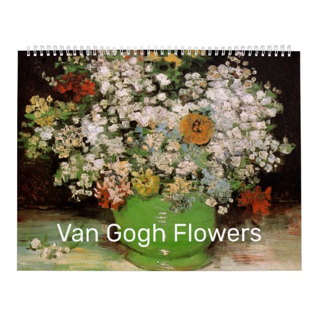 Calendrier Peintures de fleurs de Vincent van Gogh (Protection)