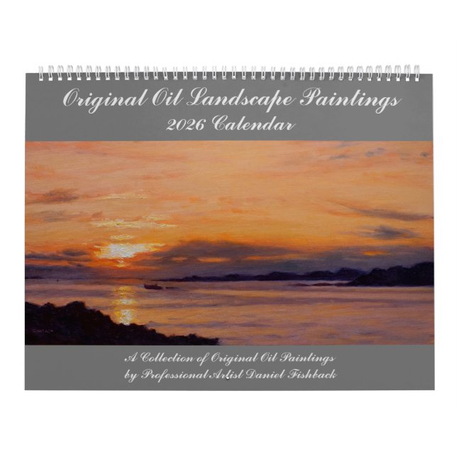 Calendrier Peintures de paysages originaux 2026 (Protection)