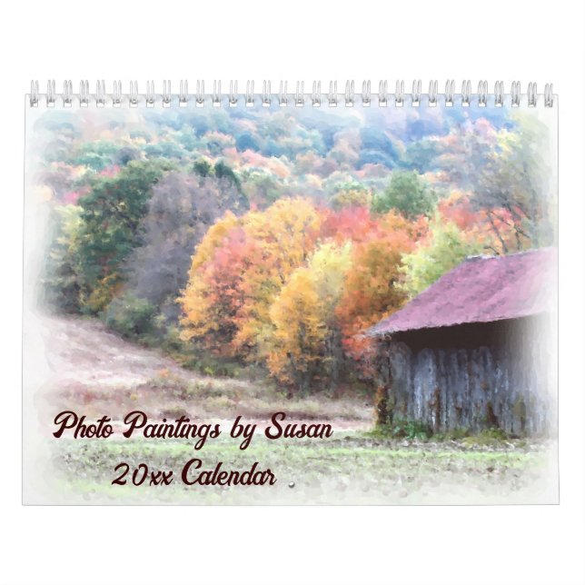 Calendrier Peintures de photos de nature par Susan (Protection)