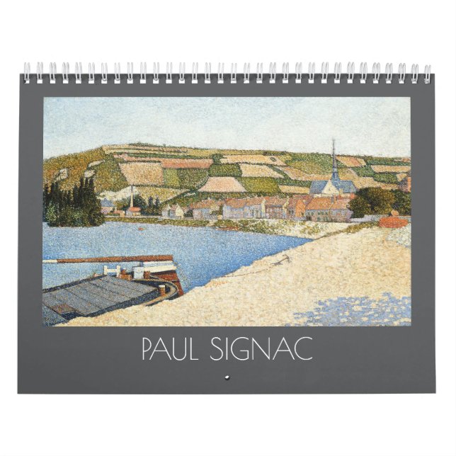 Calendrier Peintures de pointillisme d'art fin de Paul Signac (Protection)
