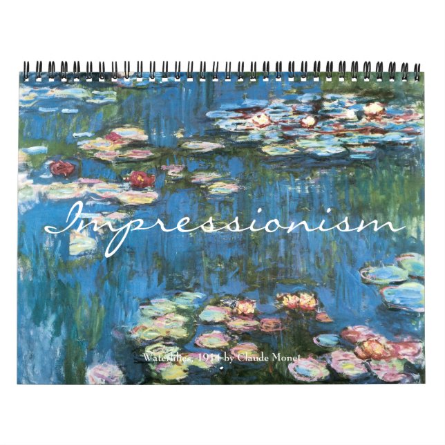 Calendrier Peintures d'impressionnisme vintage (Protection)