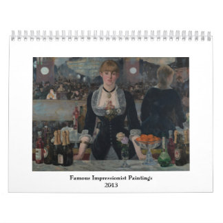 Calendrier Peintures impressionnistes célèbres ~ Changement à
