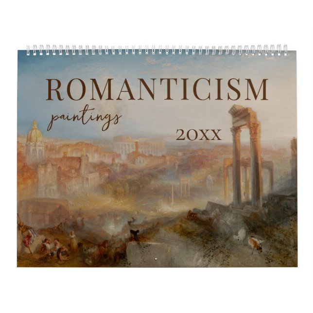 Calendrier Peintures romantiques Peintures célèbres Peintres  (Protection)