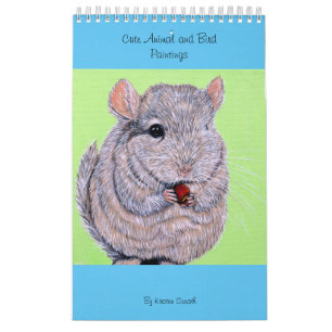 Calendrier Peintures sur les animaux et les oiseaux mignons