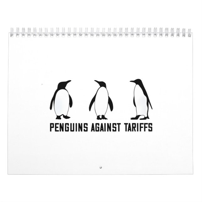Calendrier Penguins contre les tarifs douaniers Anti Trump Ta (Protection)