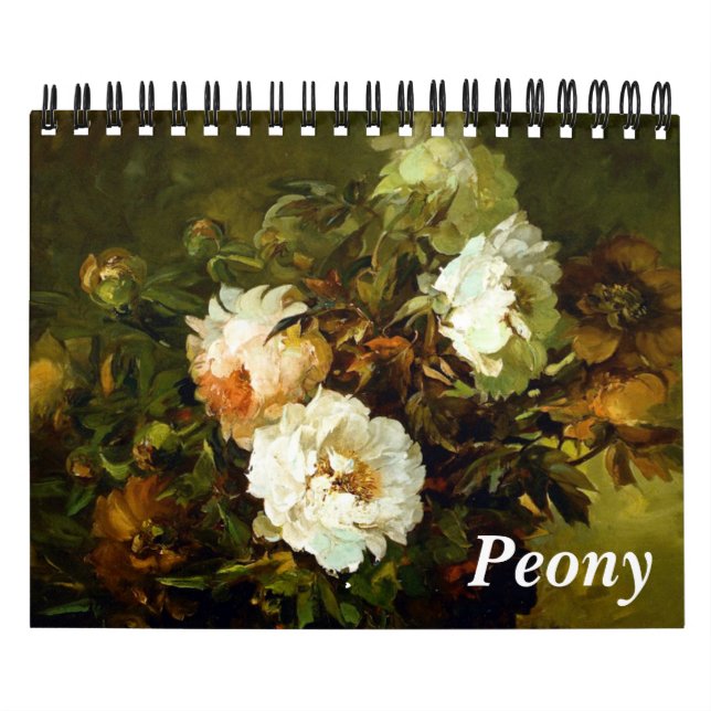 Calendrier Peony Art (5,5 po x 7 po) (Protection)