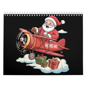 Calendrier Père Noël de Noël Pilote Avion Cadeau