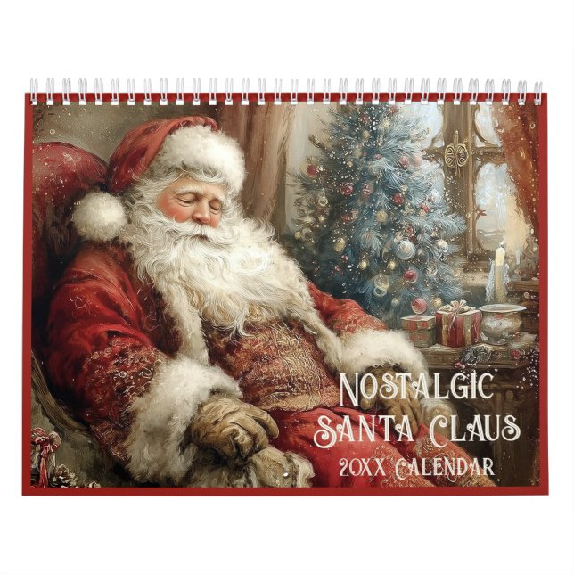 Calendrier Père Noël nostalgique Noël toute l'année (Protection)