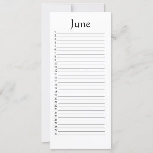 Calendrier perpétuel Juin Micah 5:4