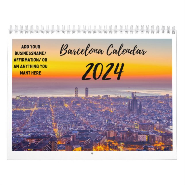 Calendrier personnalisable de Barcelone (Protection)