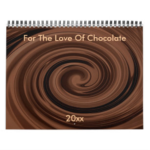 Calendrier personnalisable pour l'amour du chocola