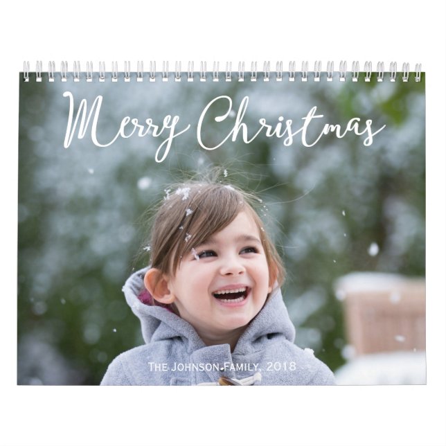 Calendrier personnalisé 2018 Snowing Christmas (Protection)