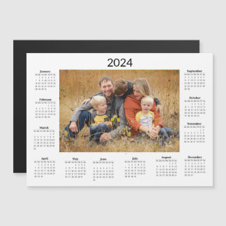 Calendrier personnalisé 2024 Magnet