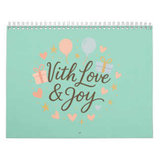 Calendrier personnalisé 2025 - élégant, fonctionne