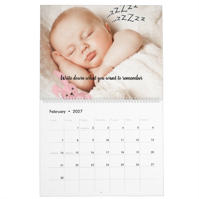 Calendrier personnalisé 2026 avec conception de me (Feb 2027)