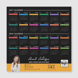 Calendrier personnalisé 2027-2028 Logo d'entrepris