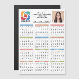 Calendrier personnalisé 2027 Entreprise Logo Socié