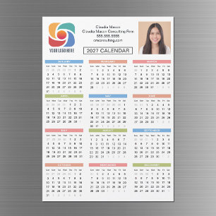 Calendrier personnalisé 2027 Entreprise Logo Socié