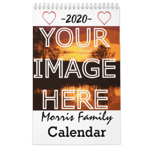 Calendrier personnalisé de famille de