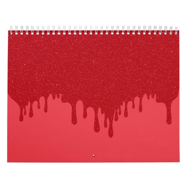 Calendrier personnalisé de la goutte tomate-rouge (Protection)