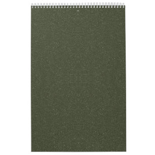 Calendrier personnalisé de la mousse verte texturé