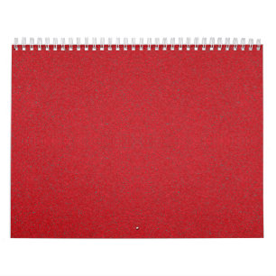 Calendrier personnalisé de tomate rouge texturé