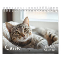 Calendrier personnalisé des photos de chats